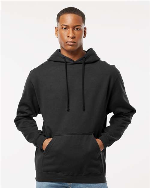 Tultex 320 Unisex Fleece Hooded Sweatshirt - Black - model front