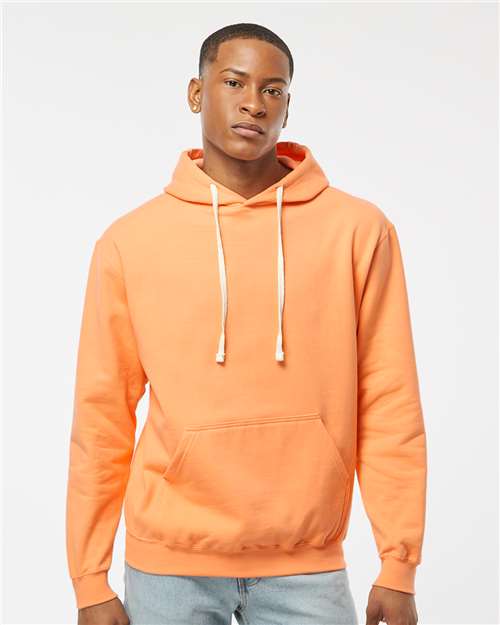 Tultex 320 Unisex Fleece Hooded Sweatshirt - Cantaloupe - model front