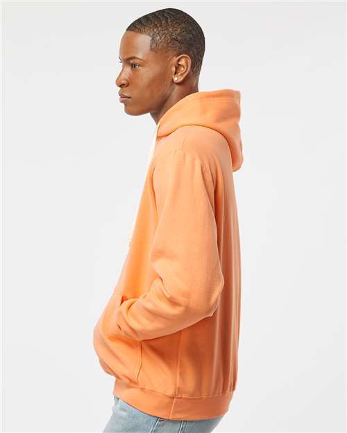 Tultex 320 Unisex Fleece Hooded Sweatshirt - Cantaloupe - model side