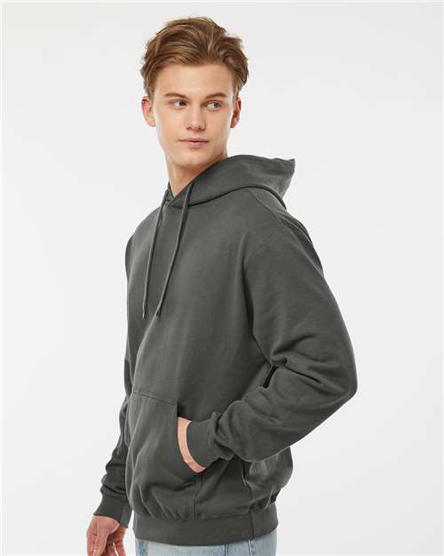 Tultex 320 Unisex Fleece Hooded Sweatshirt - Charcoal - model side