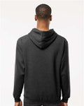 Tultex 320 Unisex Fleece Hooded Sweatshirt - Heather Graphite - model back