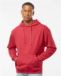 Tultex 320 Unisex Fleece Hooded Sweatshirt - Heather Red - model front