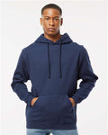 Tultex 320 Unisex Fleece Hooded Sweatshirt - Navy - model front