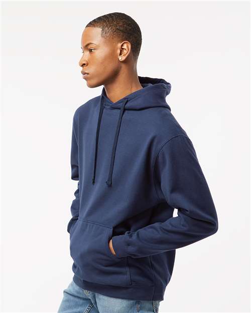 Tultex 320 Unisex Fleece Hooded Sweatshirt - Navy - model side