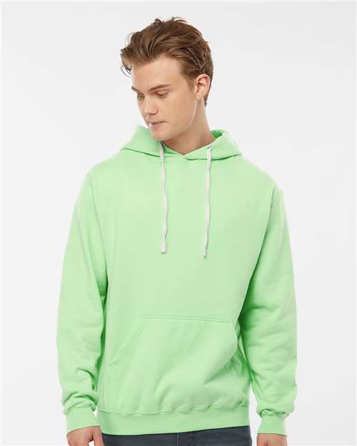 Tultex 320 Unisex Fleece Hooded Sweatshirt - Neo Mint - model front