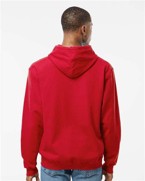 Tultex 320 Unisex Fleece Hooded Sweatshirt - Red - model back