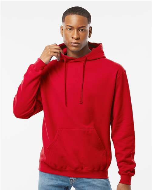 Tultex 320 Unisex Fleece Hooded Sweatshirt - Red - model front