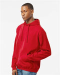 Tultex 320 Unisex Fleece Hooded Sweatshirt - Red - model side