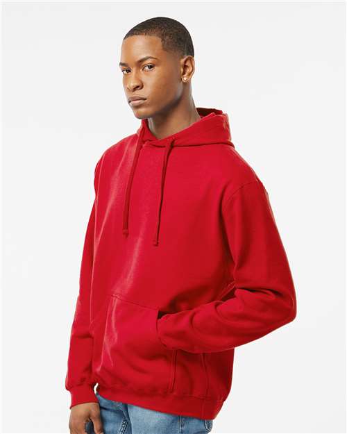Tultex 320 Unisex Fleece Hooded Sweatshirt - Red - model side