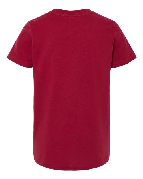 Bella + Canvas 3001Y Youth Jersey Tee - Cardinal - back