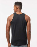 Tultex S105 Unisex Fine Jersey Tank Top - Black - model back