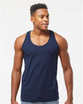 Tultex S105 Unisex Fine Jersey Tank Top - Navy - model front