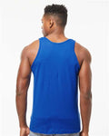 Tultex S105 Unisex Fine Jersey Tank Top - Royal - model back