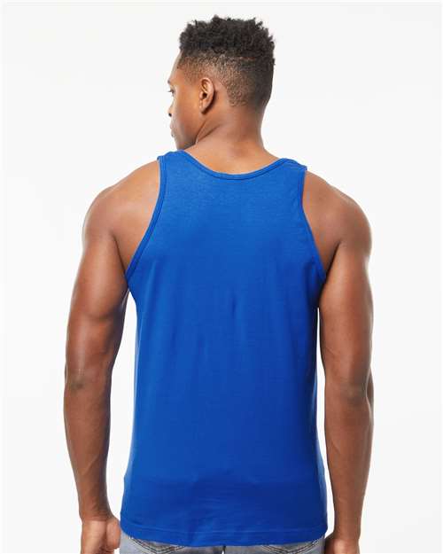 Tultex S105 Unisex Fine Jersey Tank Top - Royal - model back