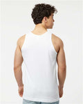 Tultex S105 Unisex Fine Jersey Tank Top - White - model back