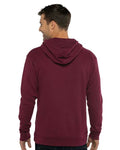 Next Level 9304 Unisex Laguna Sueded Hoodie Sweatshirt - Maroon - model back
