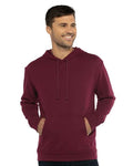 Next Level 9304 Unisex Laguna Sueded Hoodie Sweatshirt - Maroon - model front