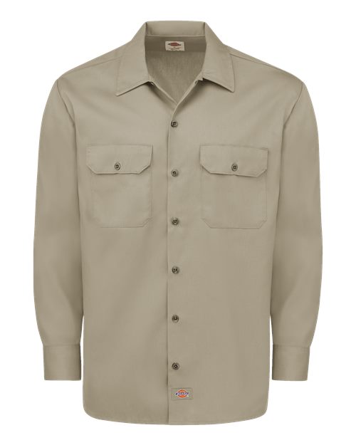 Dickies 5574 Men's Long Sleeve Work Shirt - Desert Sand - front