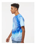 Colortone 1000 Unisex Multi-Color Tie-Dyed T-Shirt - Blue Jerry - model side