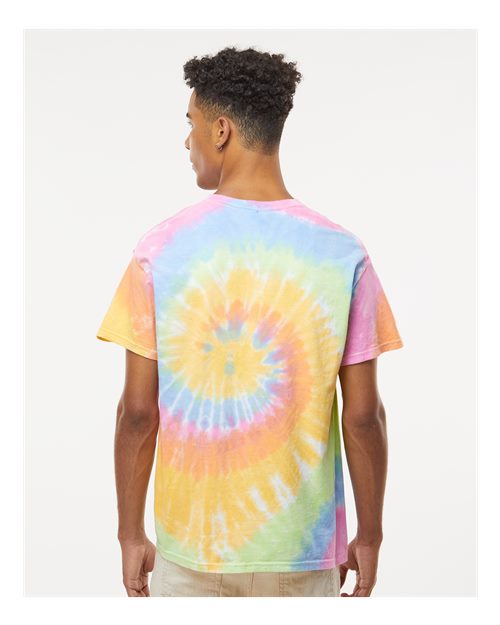 Colortone 1000 Unisex Multi-Color Tie-Dyed T-Shirt - Eternity - model back