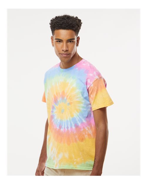 Colortone 1000 Unisex Multi-Color Tie-Dyed T-Shirt - Eternity - model side