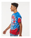 Colortone 1000 Unisex Multi-Color Tie-Dyed T-Shirt - Independence - model side