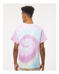 Colortone 1000 Unisex Multi-Color Tie-Dyed T-Shirt - Jellybean - model back