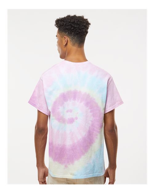 Colortone 1000 Unisex Multi-Color Tie-Dyed T-Shirt - Jellybean - model back