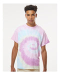 Colortone 1000 Unisex Multi-Color Tie-Dyed T-Shirt - Jellybean - model front