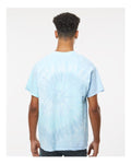 Colortone 1000 Unisex Multi-Color Tie-Dyed T-Shirt - Lagoon - model back