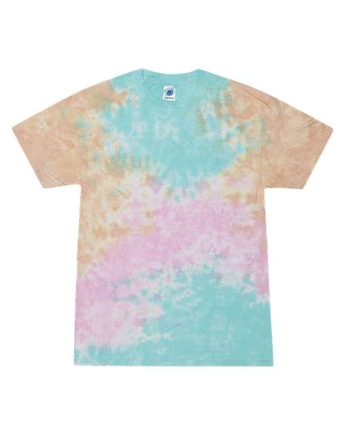 Colortone 1000 Unisex Multi-Color Tie-Dyed T-Shirt - Snow Cone - front
