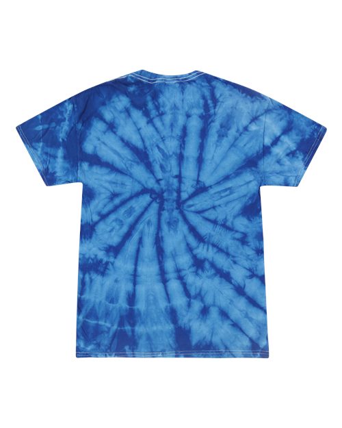 Colortone 1000 Unisex Multi-Color Tie-Dyed T-Shirt - Spider Royal - back