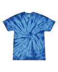 Colortone 1000 Unisex Multi-Color Tie-Dyed T-Shirt - Spider Royal - front