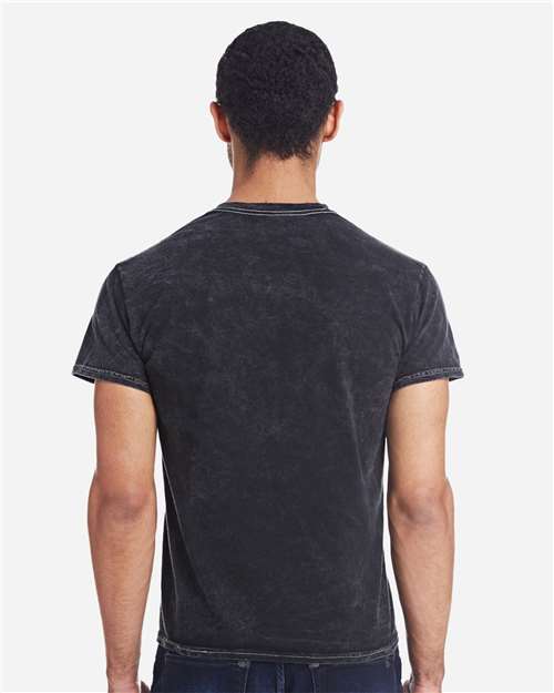 Colortone 1300 Unisex Mineral Wash T-Shirt - Mineral Black - model back