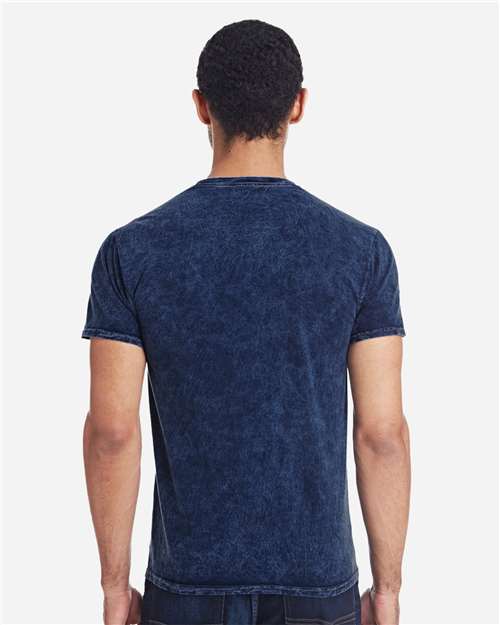 Colortone 1300 Unisex Mineral Wash T-Shirt - Mineral Navy - model back
