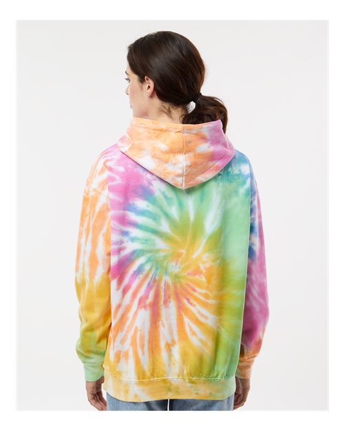 Colortone 8777 Unisex Tie-Dyed Hooded Sweatshirt - Eternity - model back