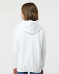 Tultex 320Y Youth Hooded Sweatshirt - White - model back