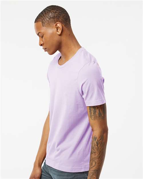 Tultex 502 Men's Premium Cotton T-Shirt - Lavender - model side