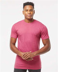 Tultex 541 Men's Premium Cotton Blend T-Shirt - Cactus Flower Heather - model front