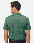 Adidas A550 Men's All Over Camo Print Polo - Green Oxide - model back