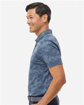 Adidas A550 Men's All Over Camo Print Polo - Tech Ink - model side