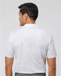 Adidas A550 Men's All Over Camo Print Polo - White - model back