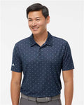 Adidas A574 Men's Ultimate365 Pine Tree Polo - Collegiate Navy/ White - model front