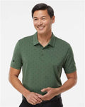 Adidas A574 Men's Ultimate365 Pine Tree Polo - Green Oxide/ Black - model front
