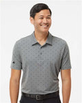 Adidas A574 Men's Ultimate365 Pine Tree Polo - Grey Three/ Black - model front