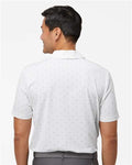 Adidas A574 Men's Ultimate365 Pine Tree Polo - White/ Grey Three - model back