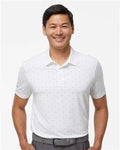 Adidas A574 Men's Ultimate365 Pine Tree Polo - White/ Grey Three - model front