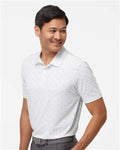 Adidas A574 Men's Ultimate365 Pine Tree Polo - White/ Grey Three - model side