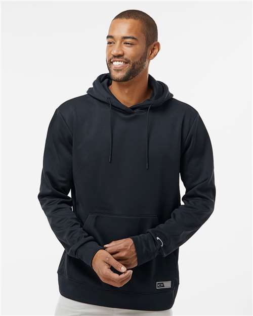 Oakley FOA402994 Men's Team Issue Hydrolix Hooded Sweatshirt - Blackout - model front