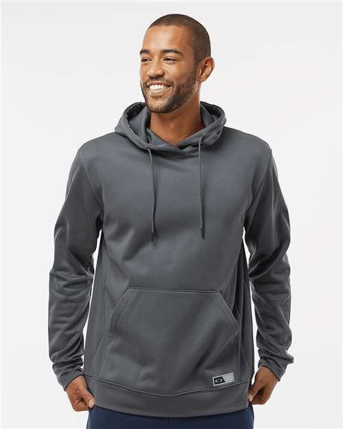 Oakley FOA402994 Men's Team Issue Hydrolix Hooded Sweatshirt - Forged Iron - model front